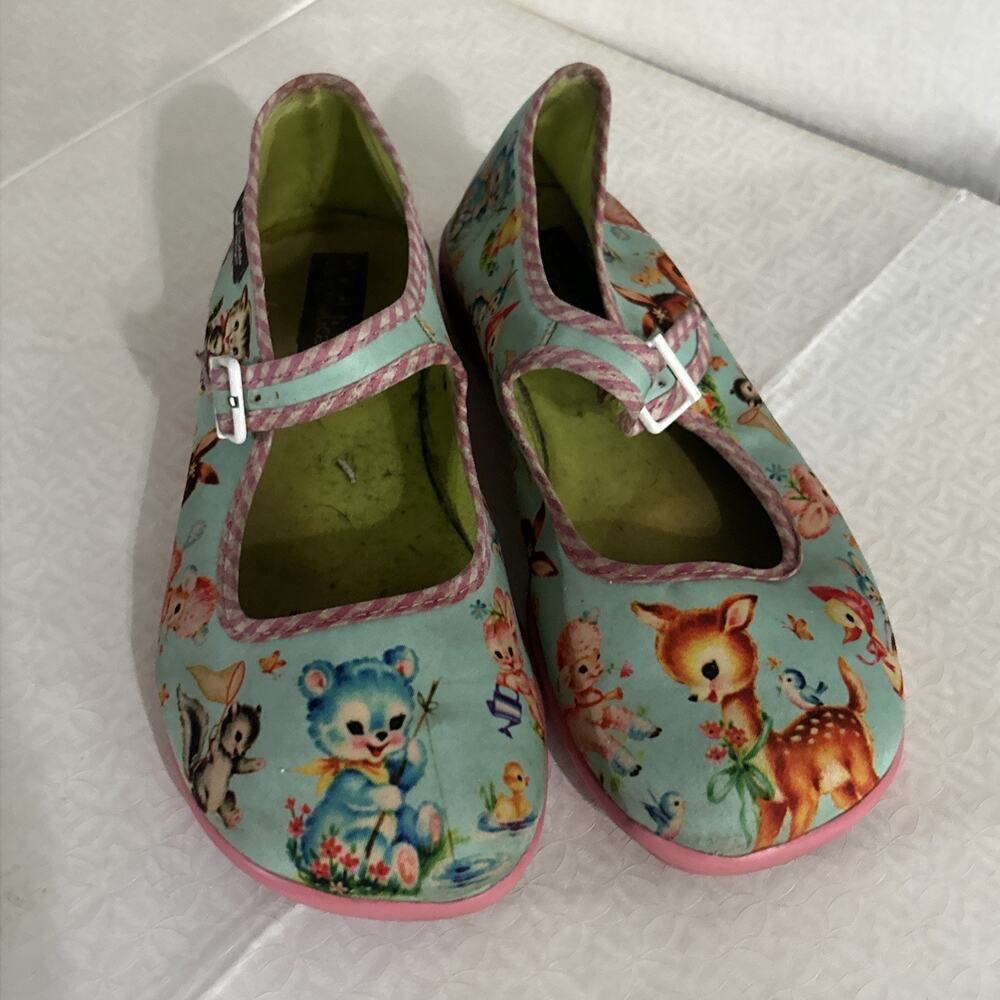 Hot chocolate Design Flat Shoes Size 37 Size 7 Mary Jane’s Vegan Friendly